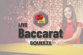 Baccarat Squeeze logo – Live Dealer by Evolution at Magius
