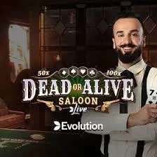 Live Dealer logo of Dead or Alive: Saloon from Evolution at Magius