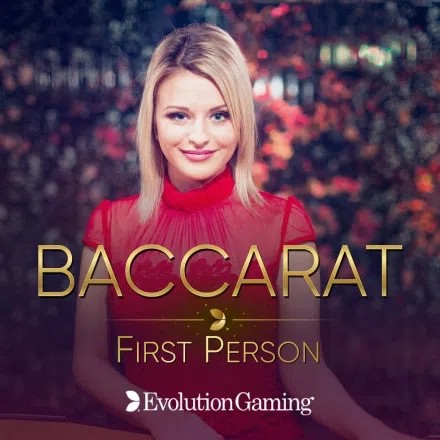 Play the First Person Baccarat slot by Evolution on Magius