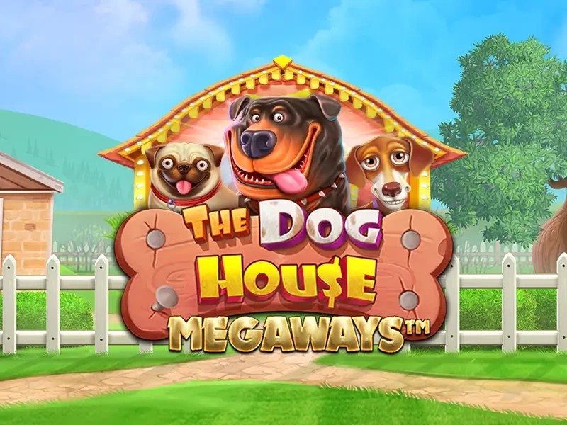 The Dog House Megaways slot logo by Pragmatic Play at Magius