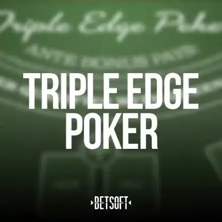 Table Games logo of Triple Edge Poker from Betsoft Gaming at Magius